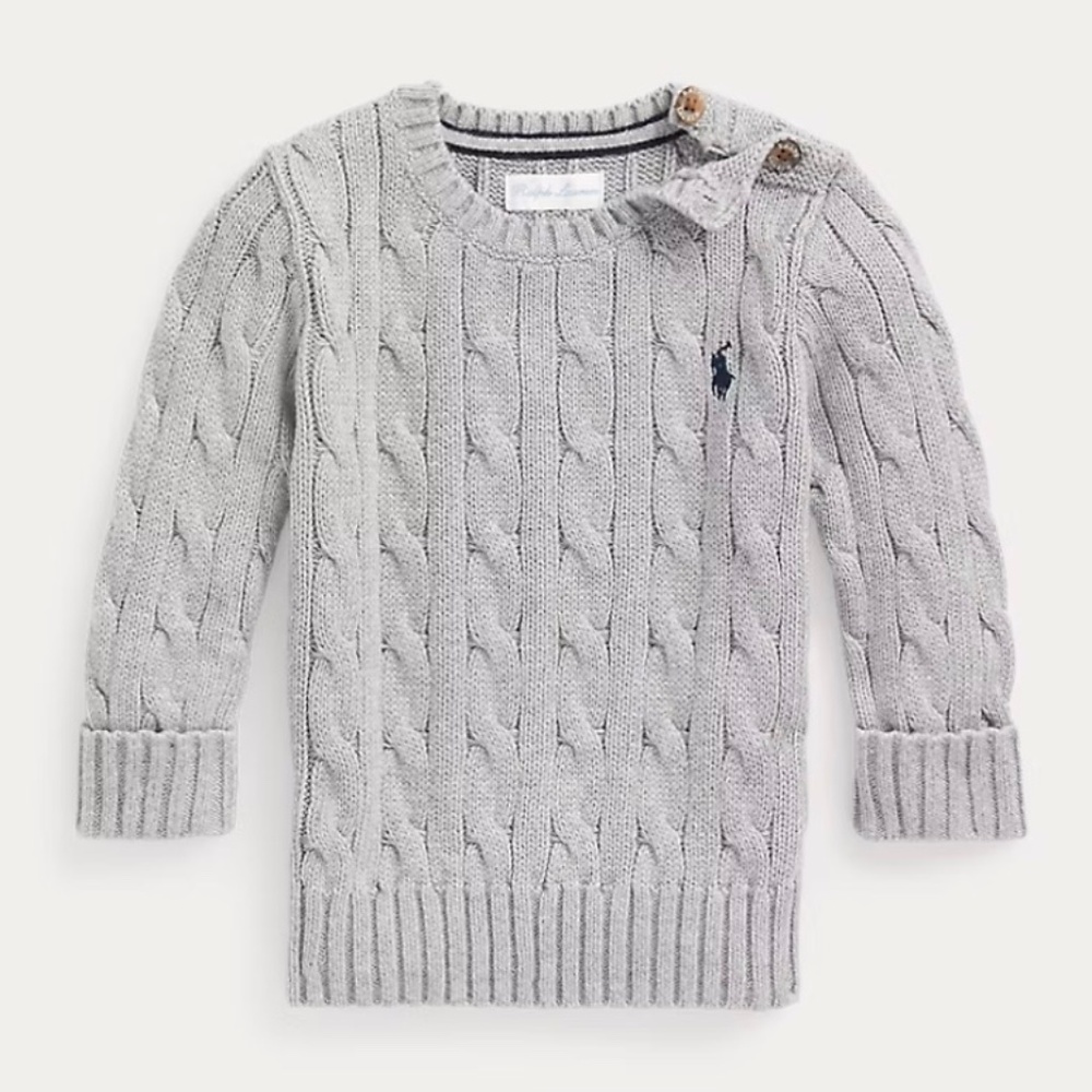 Baby Ralph Lauren Cable Knit Sweater T-Shirt Bundle 9 Months - Picture 6 of 6